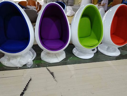 Fashion Bedroom Or Showroom Clear Egg Chair Customized Cushion Color