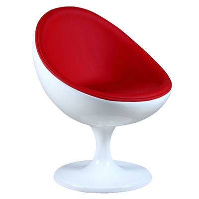 Modern Fiberglass Shell Bulan Bentuk Bar Kursi Dengan Basis Putar 60 * 64 * 80cm
